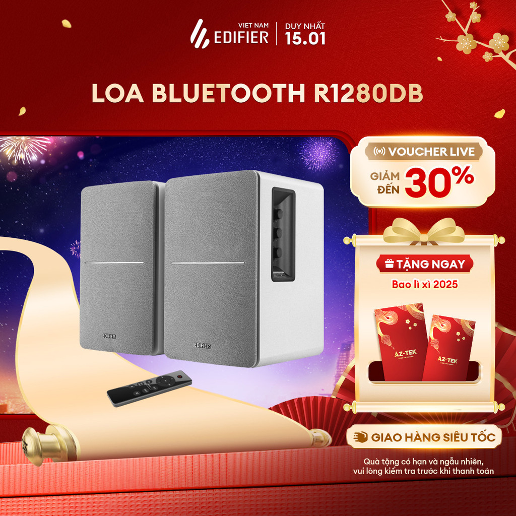Loa Bluetooth Bookshelf EDIFIER R1280DB | Đa dạng đầu vào | Tổng công ...