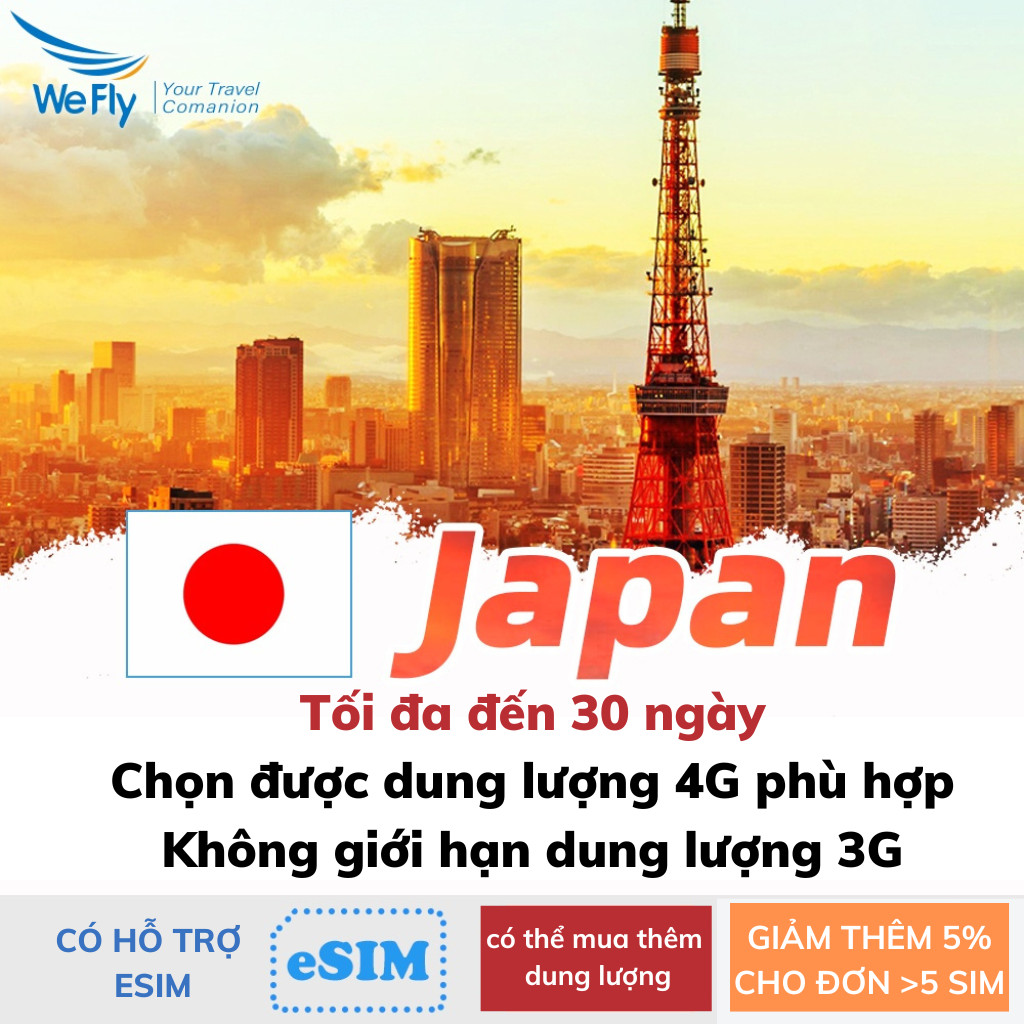 JOY TELECOM Sim Du Lịch Nhật Bản 4G/5G - Tốc Độ Cao Gói Cao Cấp từ 03 ...