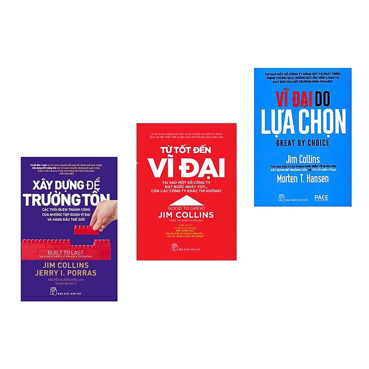 Sách - Combo 3 Cuốn Jim Collins : Xây Dựng Để Trường Tồn + Từ Tốt Đến ...