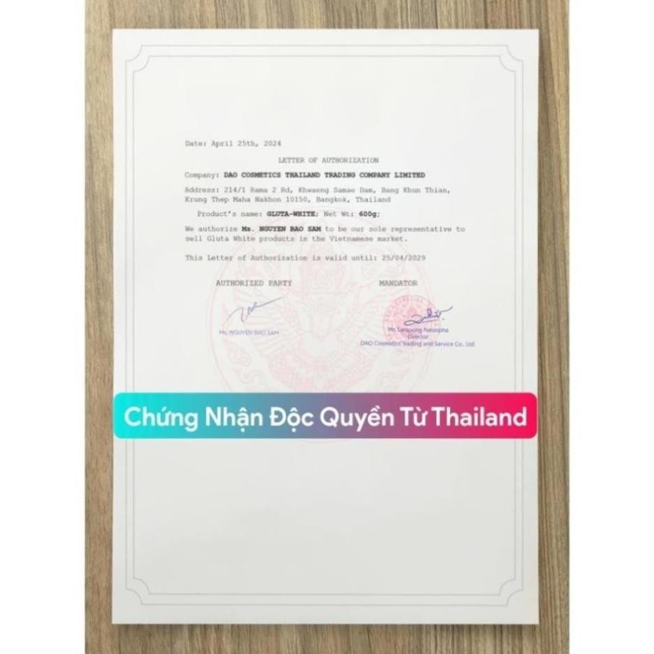 Kem ủ Trắng Da Gluta White Thái Lan hũ đại 600gr không bết dính, siêu thấm, siêu trắng (full tem chính hãng)