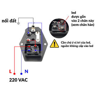 [Giá combo] (2 cái) Đầu nối nguồn, jack cắm AC hàn dây chịu tải tốt cho máy móc thiết bị điện