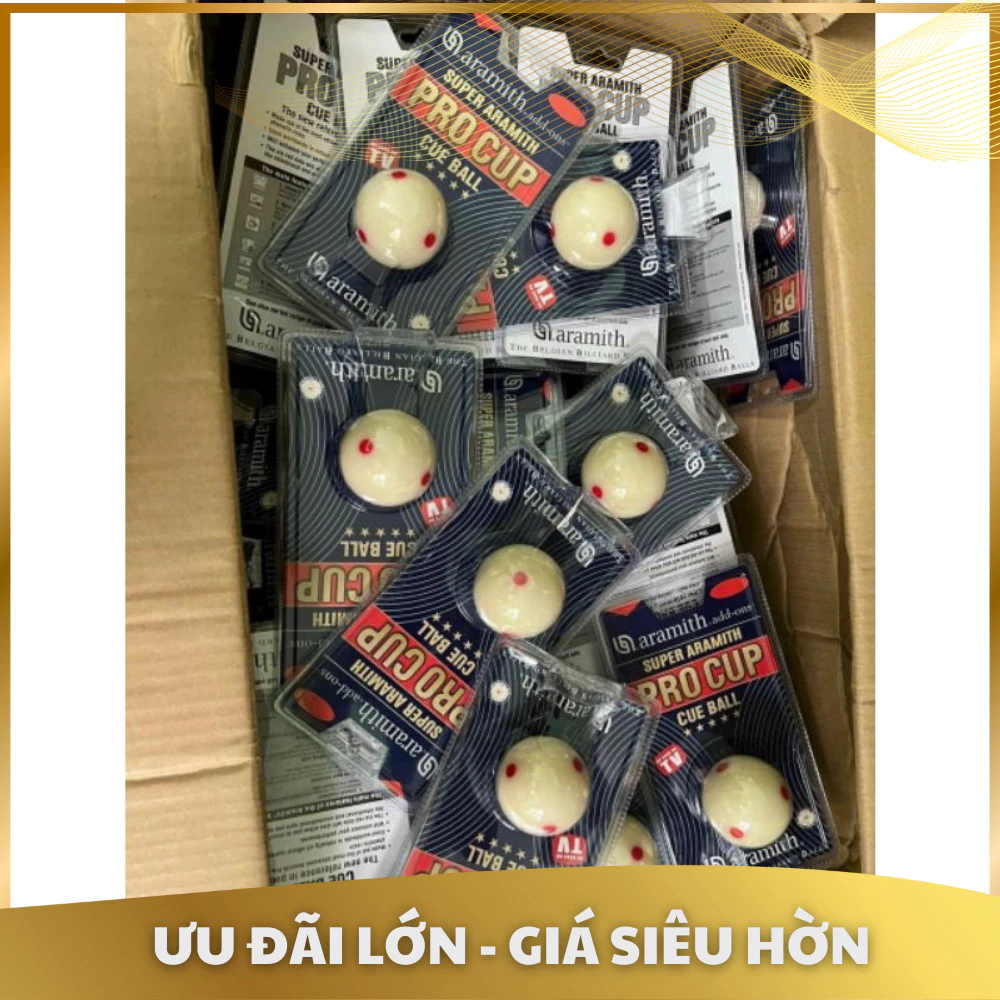 Bóng cái bida, Bóng cái Bi A chấm đỏ Super Aramith Pro Cup loại đẹp, tránh trầy xước, bóng đặc