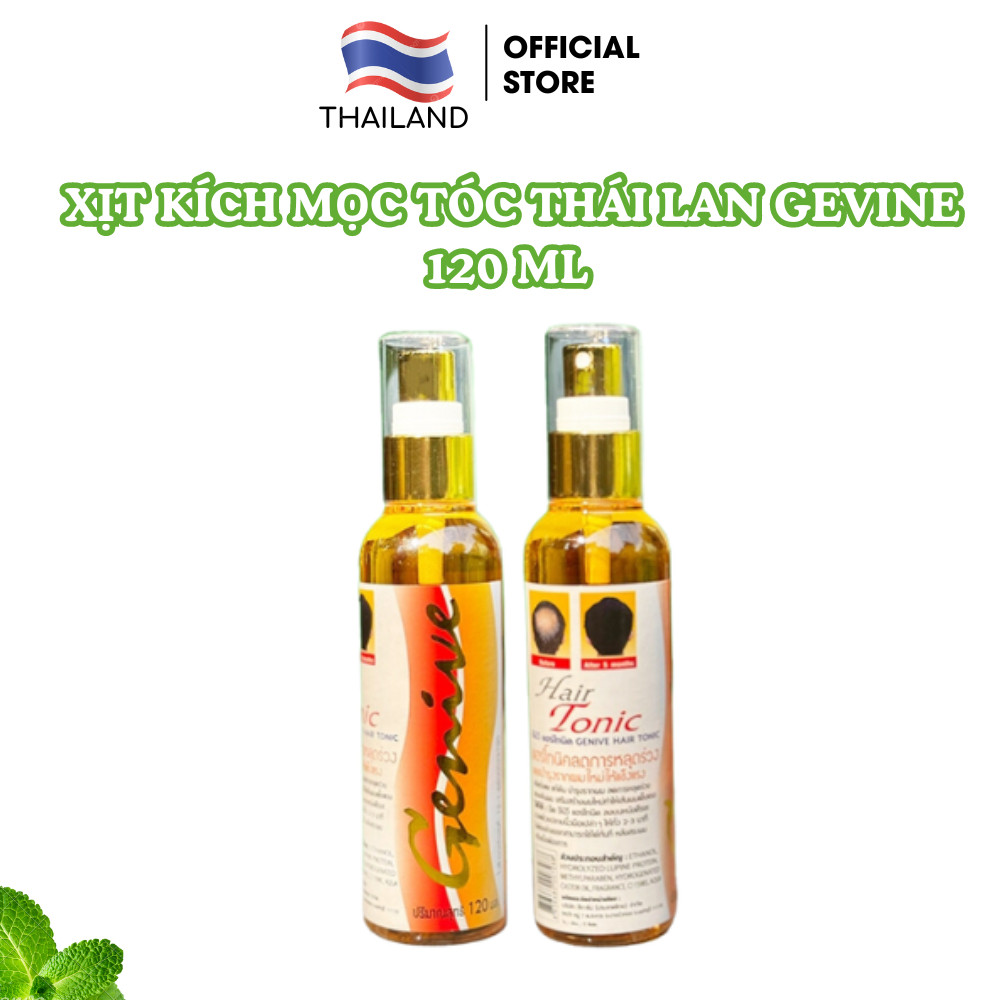 Xịt mọc tóc Hair Tonic GEVINE thái lan, xịt kích mọc tóc, ngăn ngừa rụng tóc 120ml fata co's