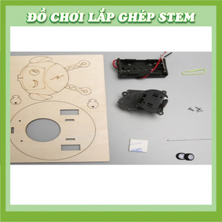 Robot tránh chướng ngại vật - Đồ chơi lắp ghép gỗ - Đồ chơi giáo dục STEM STEAM