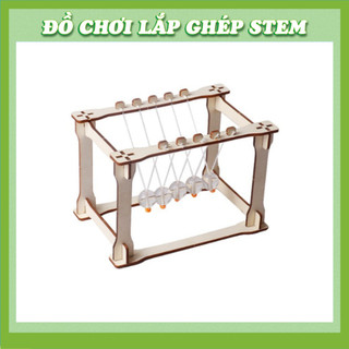Con lắc Newton - Đồ chơi lắp ghép gỗ - Đồ chơi giáo dục STEM STEAM
