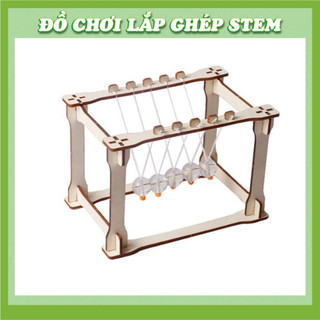 Con lắc Newton - Đồ chơi lắp ghép gỗ - Đồ chơi giáo dục STEM STEAM