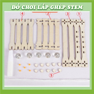 Con lắc Newton - Đồ chơi lắp ghép gỗ - Đồ chơi giáo dục STEM STEAM