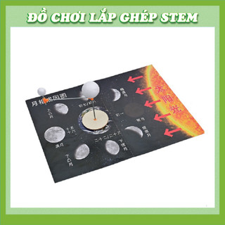 Thí nghiệm mặt trăng - Đồ chơi lắp ghép gỗ - Đồ chơi giáo dục STEM STEAM