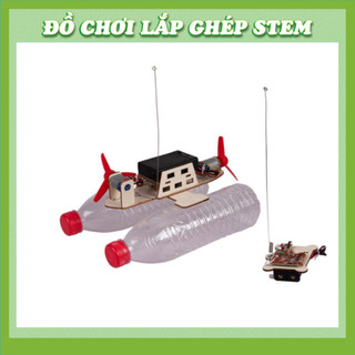 Thuyền Gió Điều Khiển từ xa - Đồ chơi lắp ghép gỗ - Đồ chơi giáo dục STEM STEAM