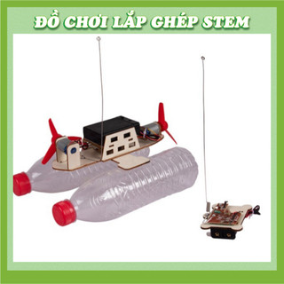 Thuyền Gió Điều Khiển từ xa - Đồ chơi lắp ghép gỗ - Đồ chơi giáo dục STEM STEAM