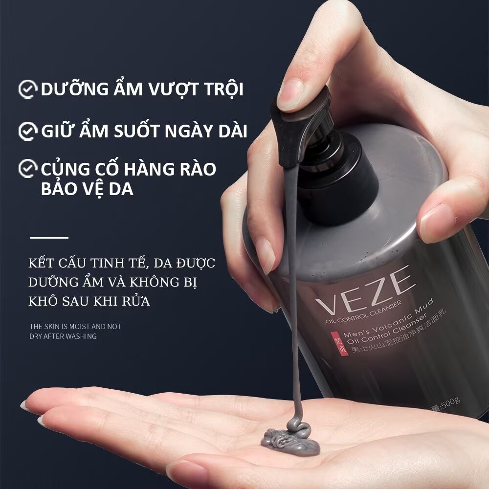 【 Mua 1 Tặng 1】Sữa Rửa Mặt Nam Da Dầu Hỗ Trợ Ngừa Mụn Tràm Trà Axit Salicylic 500ML Sạch sâu Da Dầu Mụn-Freeship