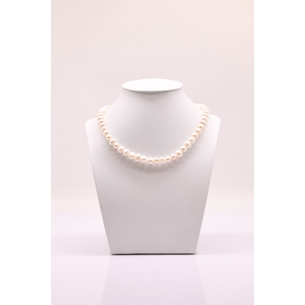 DC283 - Dây chuyền vòng cổ ngọc Trai nuôi nước ngọt, trai 7-8 li, dài 45-50 cm, làm quà tặng. Forever Young Pearl