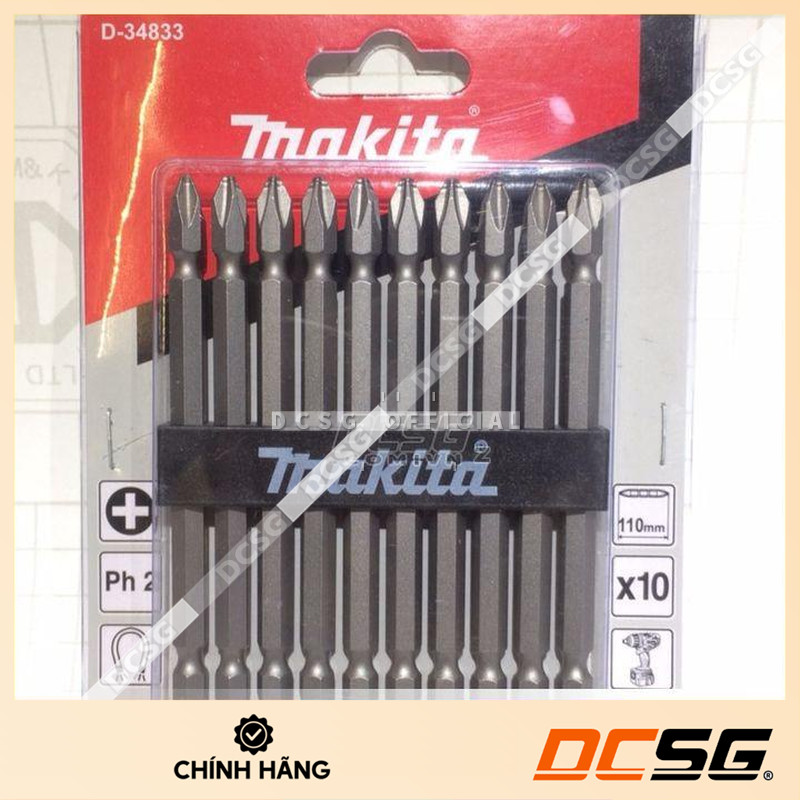 Mũi vít 2 đầu PH2x110mm Makita D-34833 (1 mũi) | Shopee Việt Nam