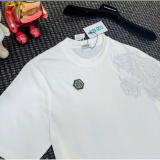 Áo Phông Philip Thêu Hình Hổ vật liệu Cotton 4c phong thái Boy Phố - áo phông thun giới tính Philip mẫu mã mới Hottrend
