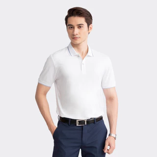 Áo polo nam INSIDEMEN viền cổ xanh phom dáng suông vừa tôn dáng người mặc chất liệu cao cấp siêu bền IPS036S3