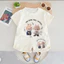Bộ Đồ Cộc Tay Bé Trai Labubu Từ 8-36kg chất vải tổ ong Cotton Dày Đẹp. Hoạ tiết labubu hot trend Cho Bé Trai