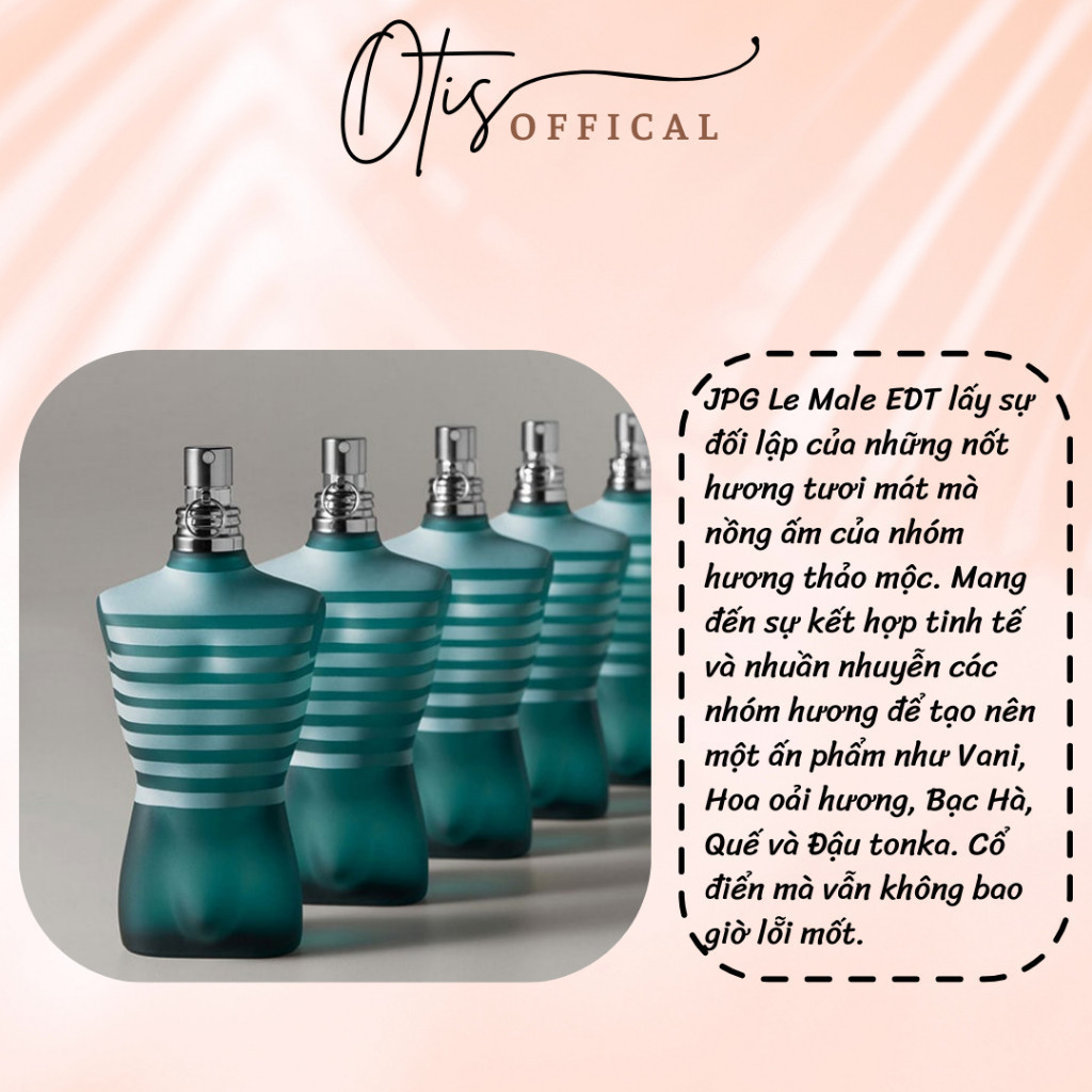 Nước Hoa Chiết 10ml Nam Jean Paul Gaultier Le Male EDT Hương Thơm Sexy, Gợi cảm, Cuốn hút