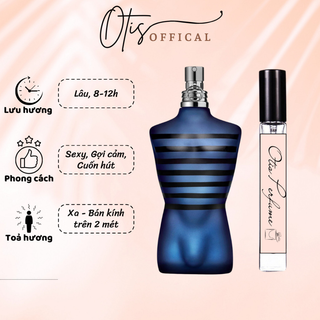Nước Hoa Chiết 10ml Nam Jean Paul Gaultier Ultra Male Hương Thơm Sexy, Gợi cảm, Cuốn hút