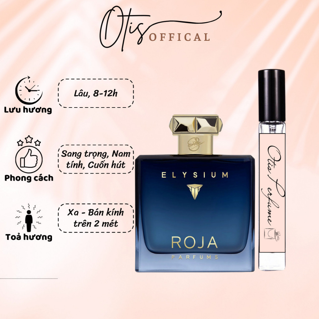 Nước Hoa Chiết 10ml Nam Roja Dove Elysium Pour Homme Parfum Cologne Hương Thơm Sang trọng, Cuốn hút