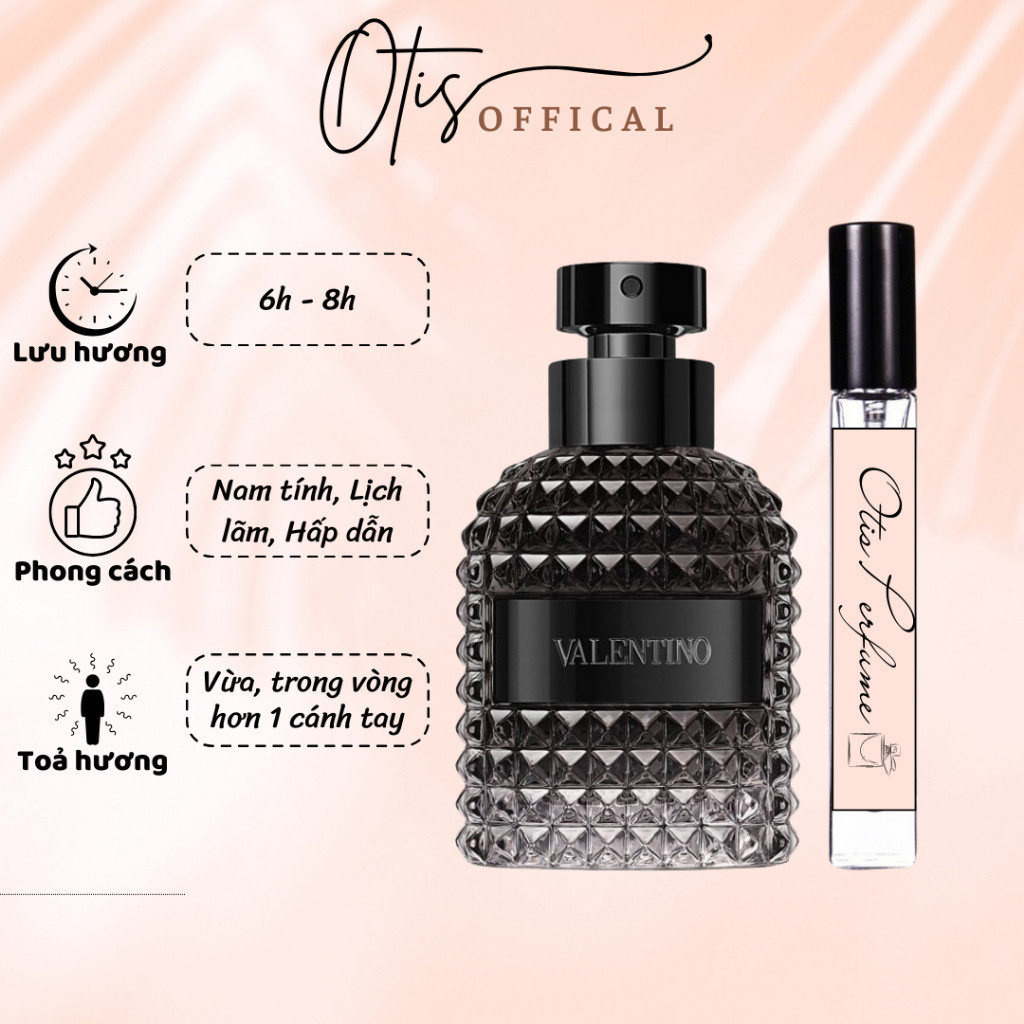 Nước Hoa Chiết 10ml Nam Valentino Uomo Intense Hương Thơm Nam tính, Lịch lãm, Hấp dẫn