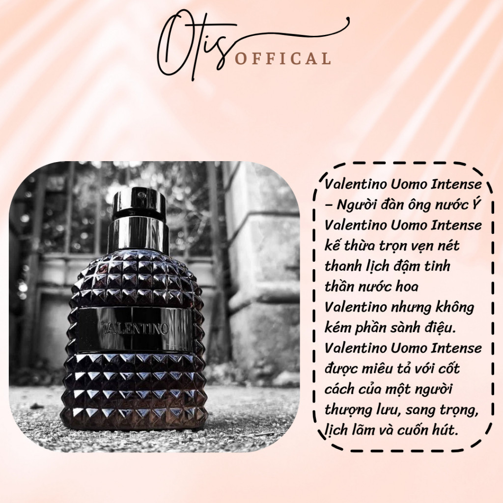 Nước Hoa Chiết 10ml Nam Valentino Uomo Intense Hương Thơm Nam tính, Lịch lãm, Hấp dẫn