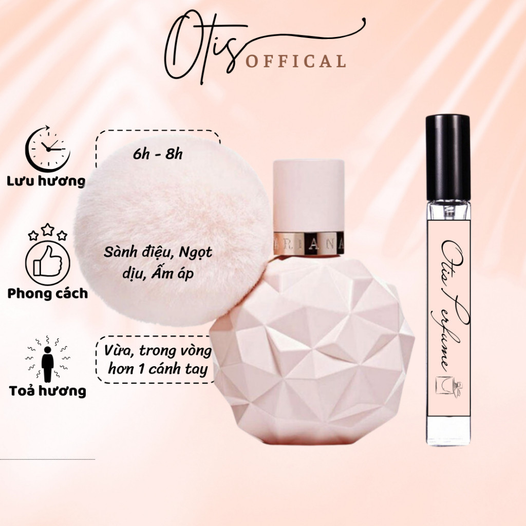 Nước Hoa Chiết 10ml Nữ Ariana Grande Sweet Like Candy EDP Hương Thơm Sành điệu, Ngọt dịu, Ấm áp