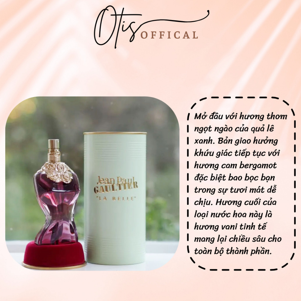 Nước Hoa Chiết 10ml Nữ Jean Paul Gaultier La Belle Hương Thơm Ấm ngọt, Quyến rũ, Sang trọng