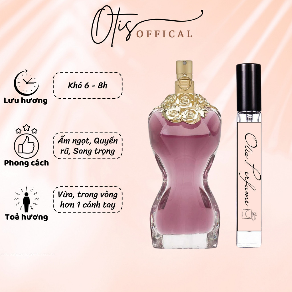 Nước Hoa Chiết 10ml Nữ Jean Paul Gaultier La Belle Hương Thơm Ấm ngọt, Quyến rũ, Sang trọng