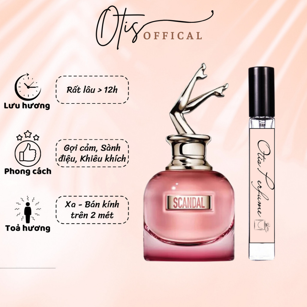 Nước Hoa Chiết 10ml Nữ Jean Paul Gaultier Scandal By Night Hương Thơm Gợi cảm, Sành điệu