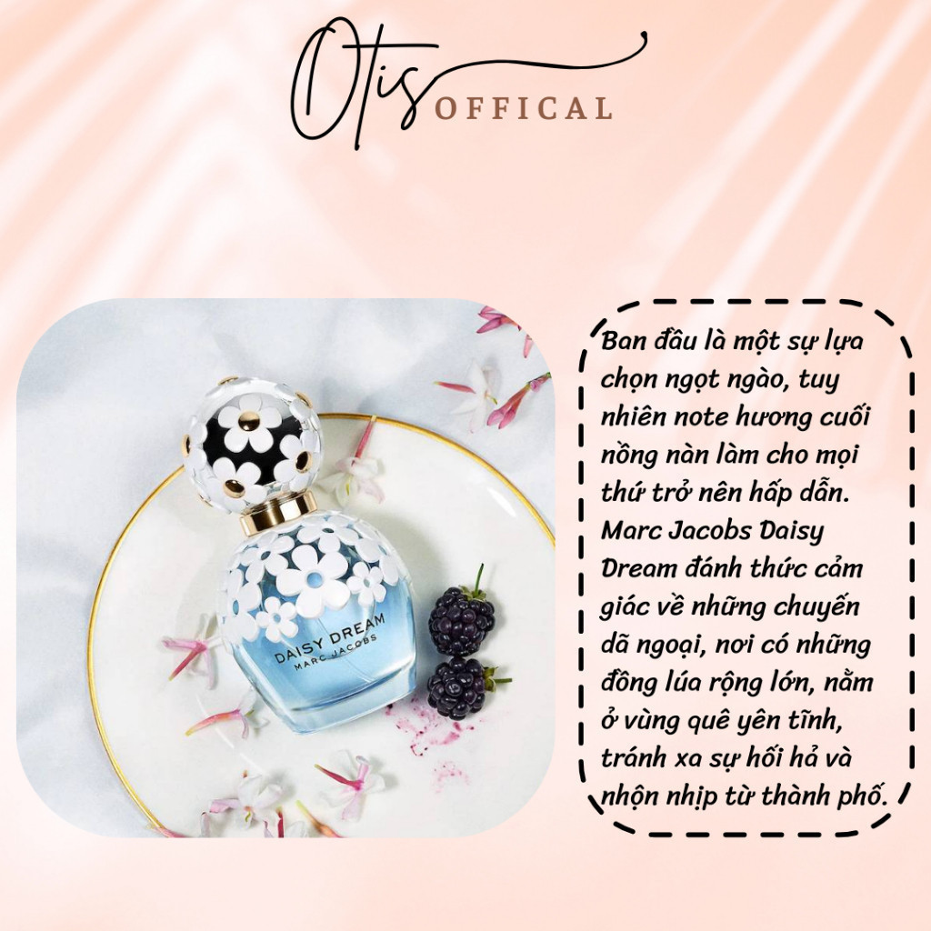 Nước Hoa Chiết 10ml Nữ Marc Jacobs Daisy Dream Hương Thơm Tiểu thư, Dễ thương, Nữ tính