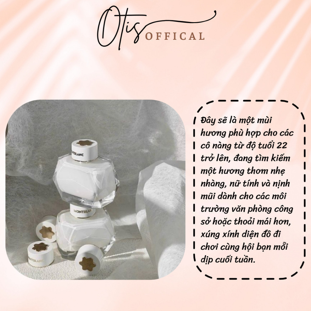 Nước Hoa Chiết 10ml Nữ Montblanc Signature (Trắng) Hương Thơm Nữ tính, Nhẹ nhàng, Quyến rũ