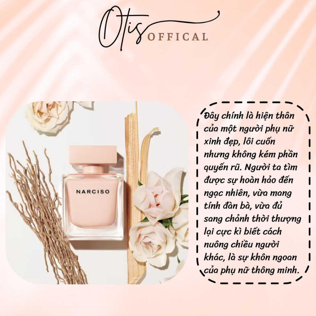 Nước Hoa Chiết 10ml Nữ Narciso Eau de Parfum Poudree Hương Thơm Quyến rũ, Nữ tính, Sang trọng