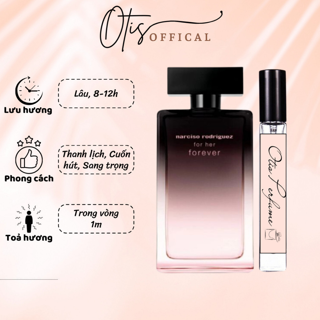 Nước Hoa Chiết 10ml Nữ Narciso Rodriguez For Her Forever Limited 2023 Hương Thơm, Cuốn hút