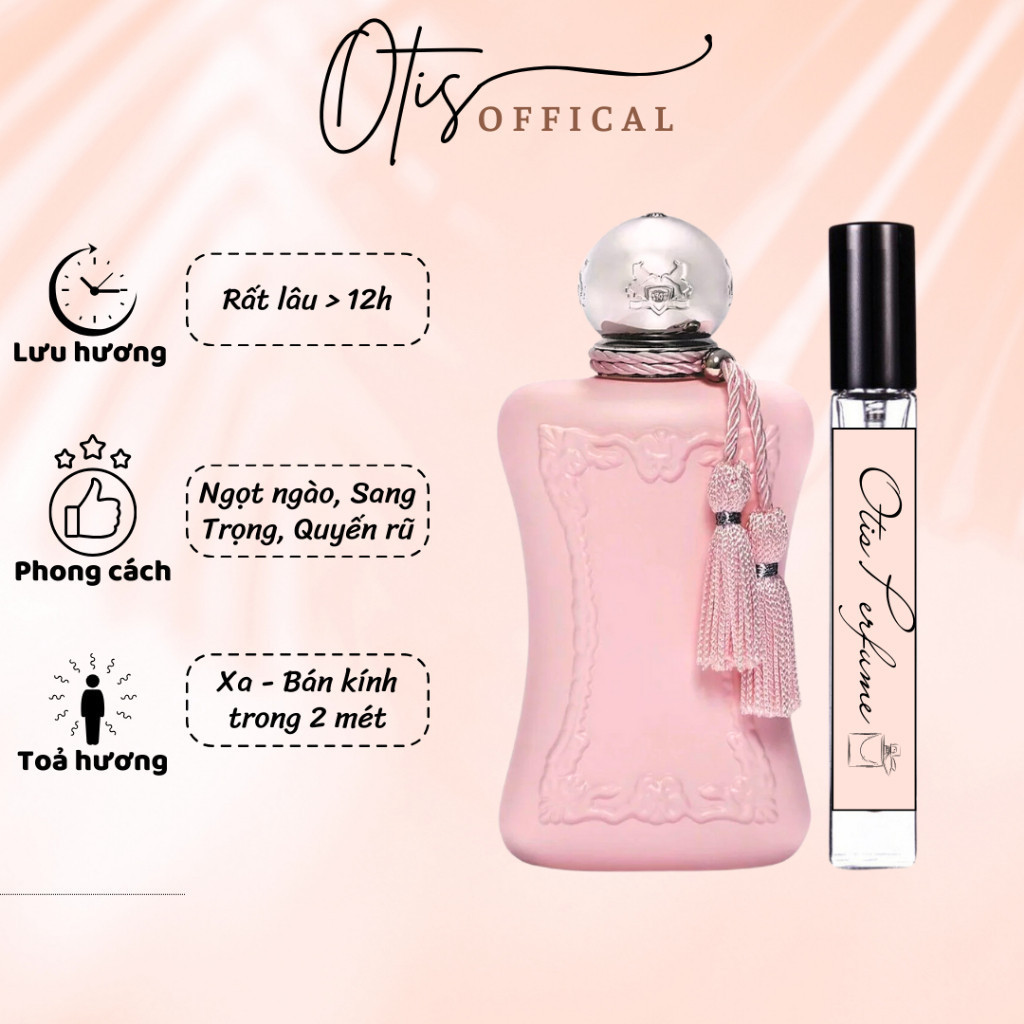 Nước Hoa Chiết 10ml Nữ 𝗣𝗮𝗿𝗳𝘂𝗺𝘀 𝗗𝗲 𝗠𝗮𝗿𝗹𝘆 𝗗𝗲𝗹𝗶𝗻𝗮 (Mới) Hương Thơm Ngọt ngào, Sang Trọng, Quyến rũ