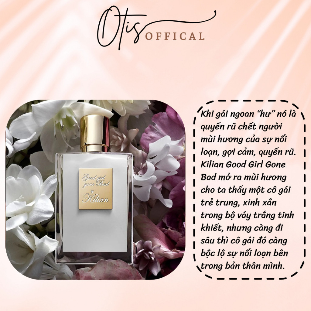 Nước Hoa Chiết 10ml Nữ Rắn Trắng Kilian Good Girl Gone Bad (trắng) Hương Thơm Sang trọng, Tinh tế