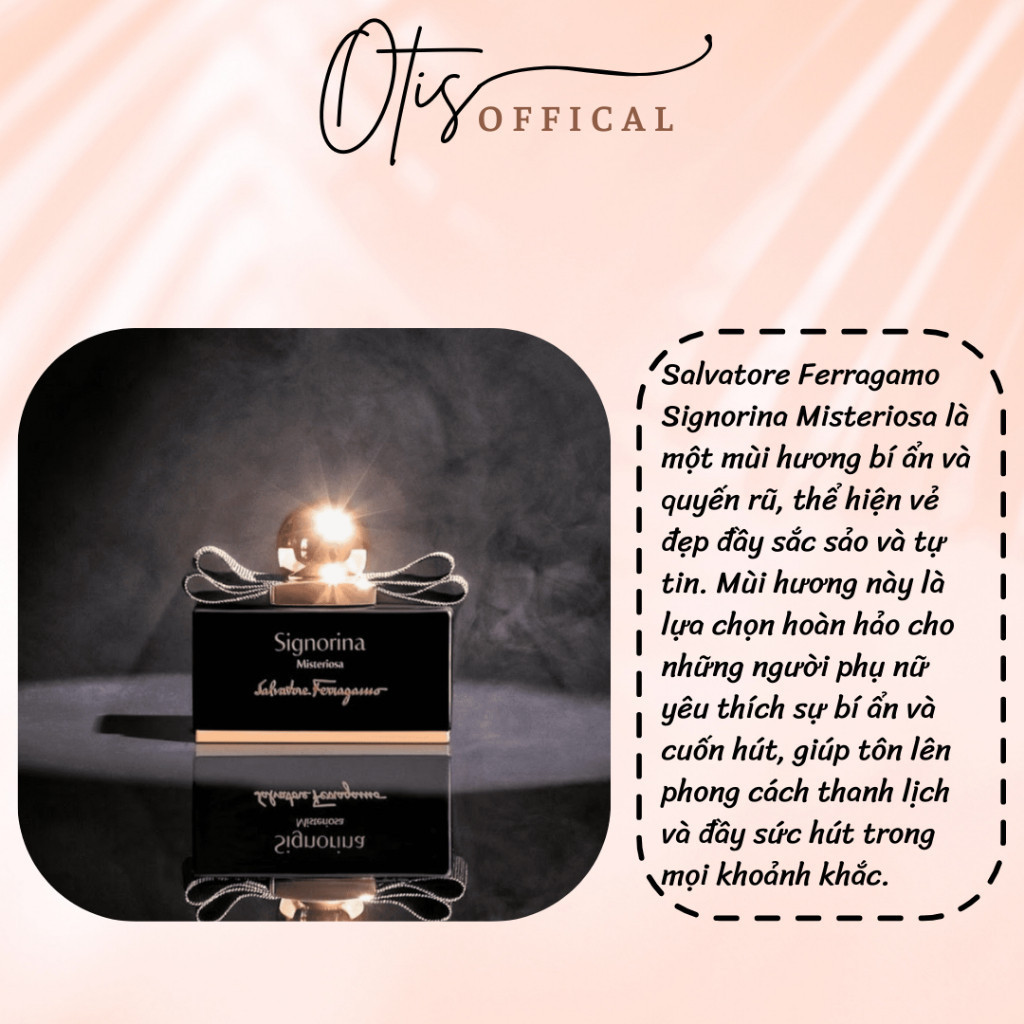 Nước Hoa Chiết 10ml Nữ Salvatore Ferragamo Signorina Misteriosa EDP (đen) Hương Thơm Ngọt ngào