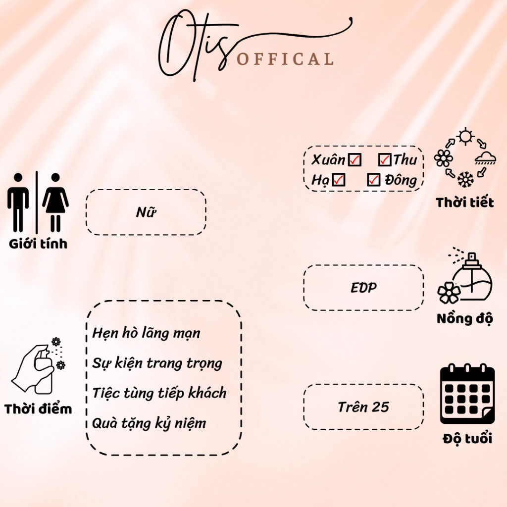 Nước Hoa Chiết 10ml Nữ The 7 Virtues Cherry Ambition Hương Thơm Tươi mới, Ngọt ngào, Quyến rũ