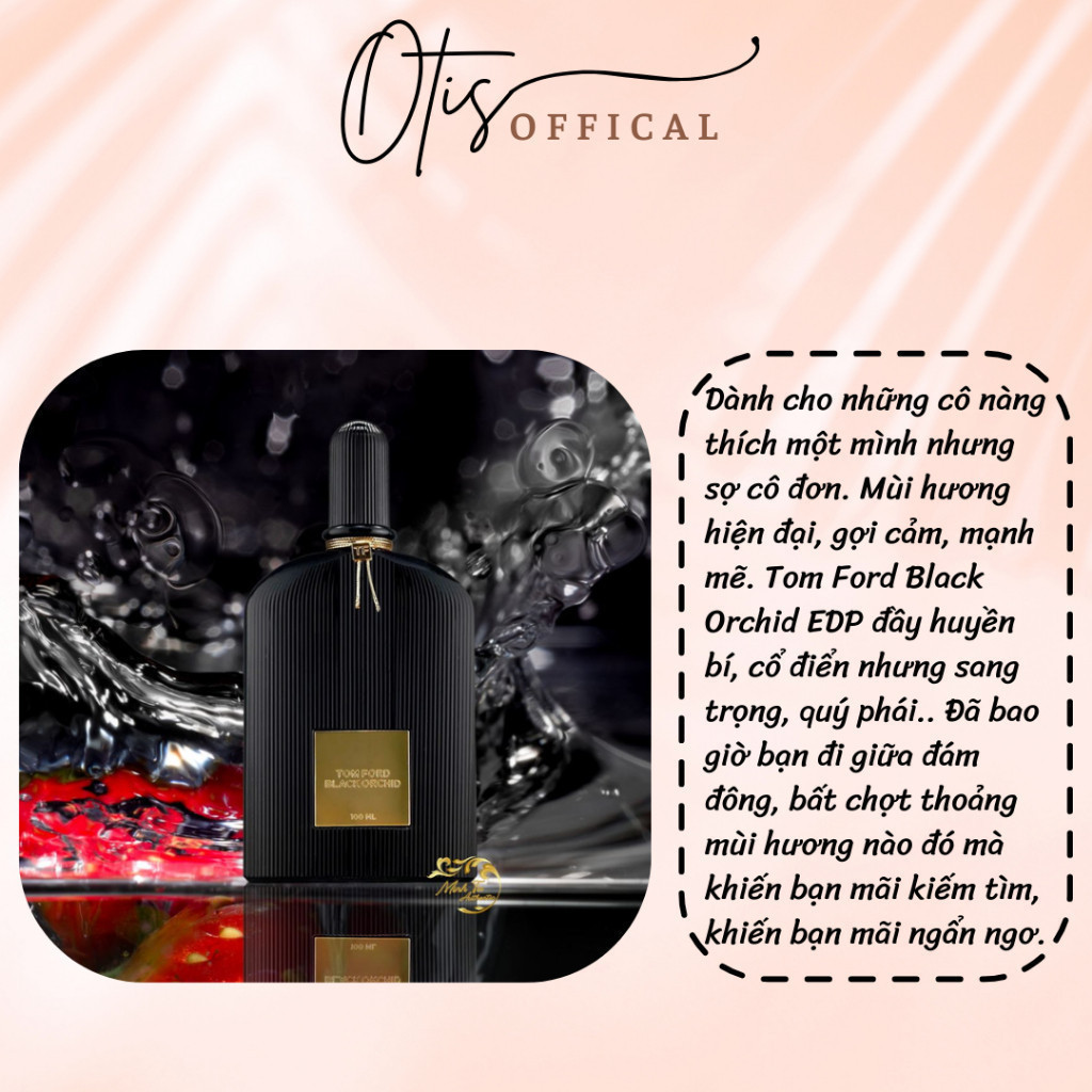 Nước Hoa Chiết 10ml Nữ Tom Ford Black Orchid Hương Thơm Ngọt ngào, Sang trọng, Bí ẩn, Tinh tế
