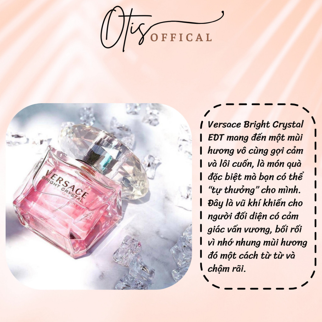 Nước Hoa Chiết 10ml Nữ Versace Bright Crystal Hương Thơm Tươi mát, Tinh tế, Dễ thương