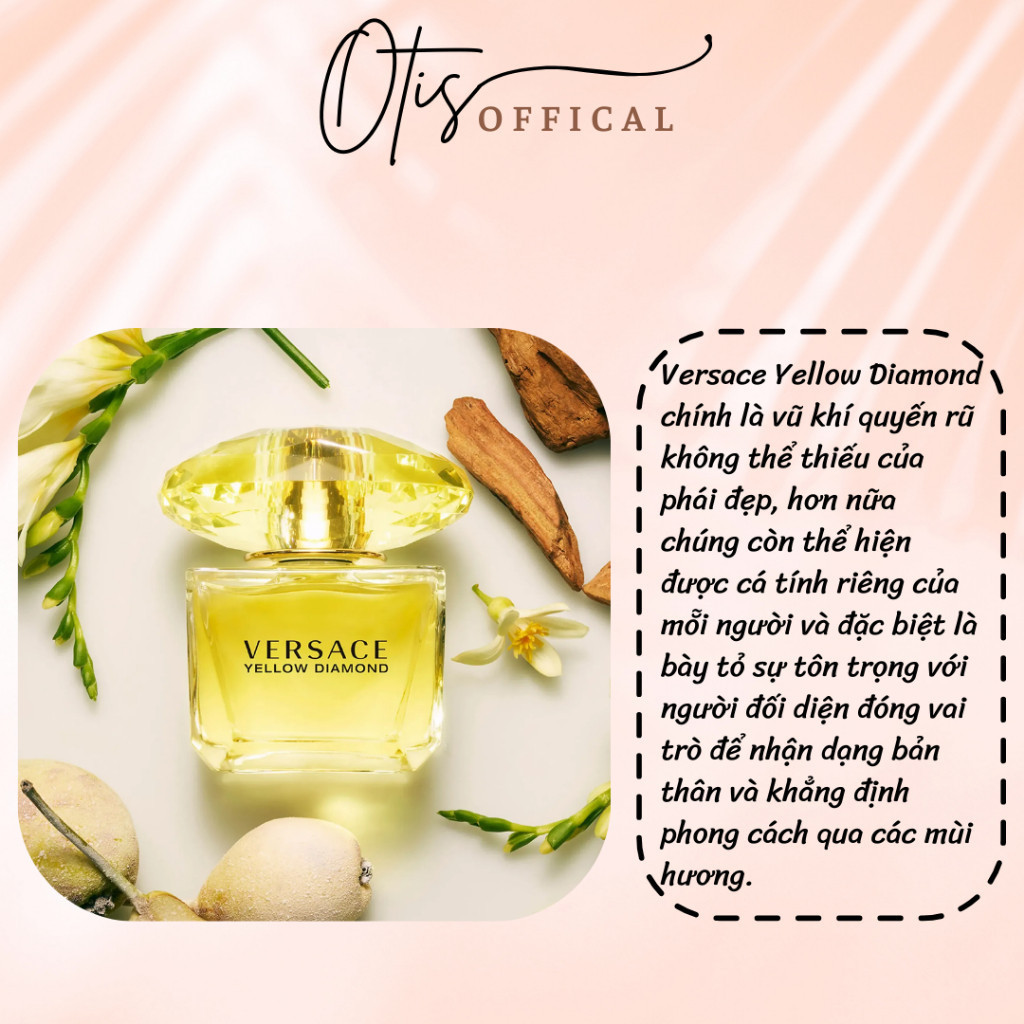 Nước Hoa Chiết 10ml Nữ Versace Yellow Diamond Hương Thơm Sang trọng, Nữ tính, Tươi mát