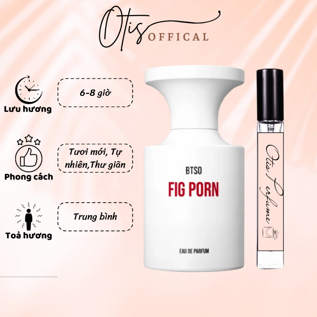 Nước hoa Chiết 10ml Unisex Borntostandout Fig Porn EDP Hương Thơm Tươi mới, Tự Nhiên, Thư giãn