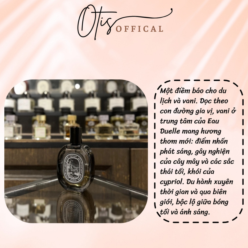 Nước Hoa Chiết 10ml Unisex Diptyque Eau Duelle Hương Thơm Chững chạc, Cổ điển, Cuốn hút