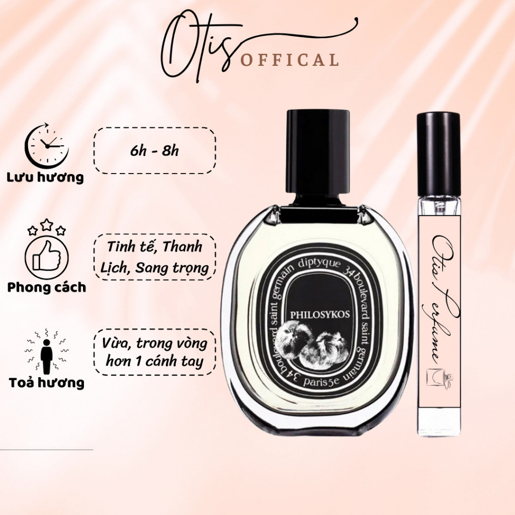 Nước Hoa Chiết 10ml Unisex Diptyque Philosykos Hương Thơm Tinh tế, Thanh Lịch, Sang trọng