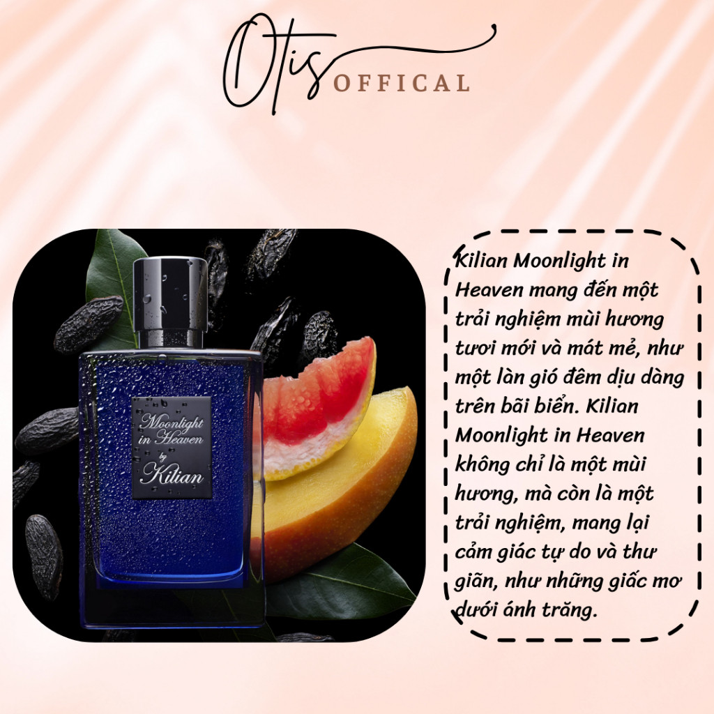 Nước Hoa Chiết 10ml Unisex Kilian Moonlight in Heaven EDP Hương Thơm Cuốn hút, Lôi cuốn, Sang trọng