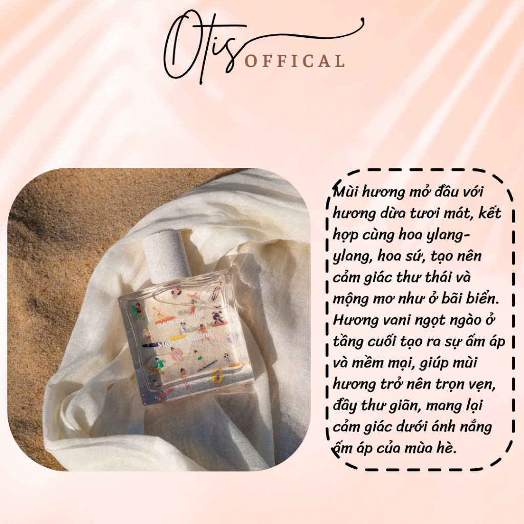 Nước Hoa Chiết 10ml Unisex Maison Matine Bain De Midi Hương Thơm Tươi sáng, Tự nhiên, Mộng mơ