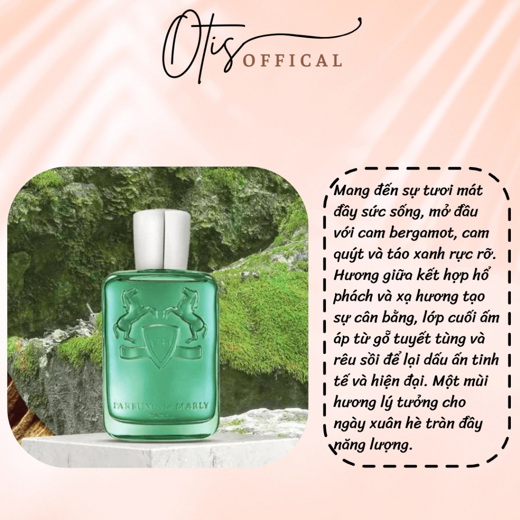 Nước Hoa Chiết 10ml Unisex Parfums de Marly Greenley Hương Thơm Tươi mới, Năng động, Hiện đại