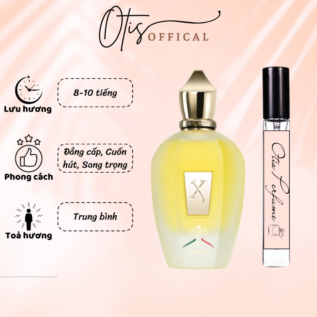 Nước Hoa Chiết 10ml Unisex Xerjoff 1861 Naxos Hương Thơm Đẳng cấp, Cuốn hút, Sang trọng