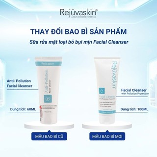 Sữa rửa mặt loại bỏ bụi mịn, sạch sâu, ngừa mụn, sáng da Rejuvaskin Anti-Pollution