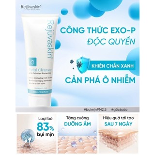 Sữa rửa mặt loại bỏ bụi mịn, sạch sâu, ngừa mụn, sáng da Rejuvaskin Anti-Pollution