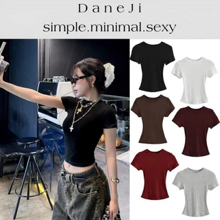 [ SLIM TEE] Áo thun Baby Tee DANEJI Siêu Ôm body, thun tăm lạnh chất co dãn D.house
